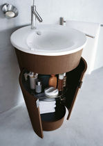 Mobile lavabo da appoggio / in legno / moderno...