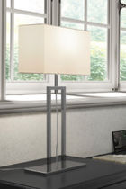 Lampada da tavolo / in cromo / moderna /...
