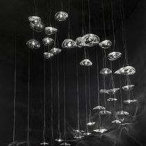Lampada a sospensione / in cristallo / design...