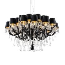 Lampadario moderno / in vetro / in cromo...