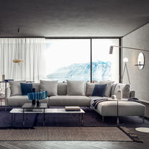 Divano modulare / d'angolo / moderno / beige