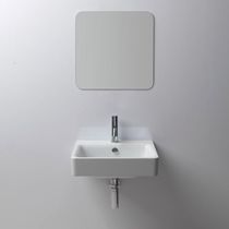 Lavabo sospeso / quadrato / in ceramica...