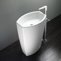 Lavabo da terra / in ceramica / moderno