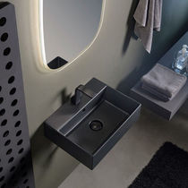 Lavabo sospeso / in ceramica / 1 foro /...