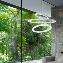 Luce a sospensione / LED / rotonda / in...