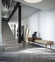 Divanetto imbottito moderno / in rovere...