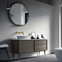 Mobile lavabo da appoggio / in rovere /...