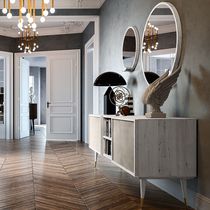 Credenza con piedi alti / moderna / in rovere...
