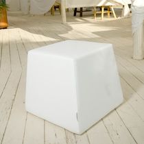 Pouf moderno / in pelle / quadrato / da...