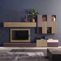 Parete attrezzata TV moderno / in legno...