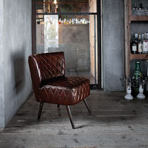 Poltrona classica / in pelle / in legno...