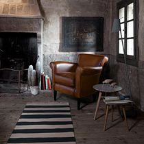 Poltrona classica / in pelle / in legno...