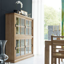 Credenza con alzata moderna / in legno massiccio