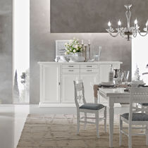 Credenza classica / in legno laccato / bianca