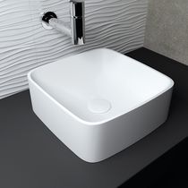 Lavabo da appoggio / quadrato / in Solid...