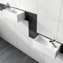 Lavabo sospeso / rettangolare / in Solid...