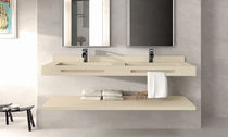 Lavabo sospeso / rettangolare / in composito...