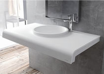 Lavabo da semincasso / rotondo / in Solid...