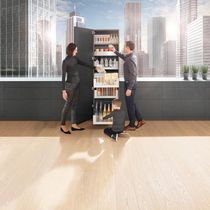 Mobile alto per cucina moderno / in legno