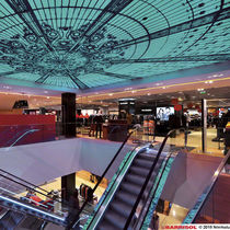 Soffitto teso con motivo stampato