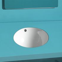 Lavabo sottopiano / rotondo / in ceramica...