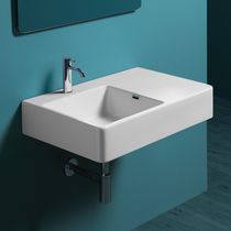 Lavabo sospeso / rettangolare / in ceramica...