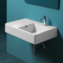 Lavabo sospeso / rettangolare / in ceramica...