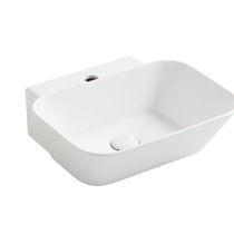 Lavabo sospeso / rettangolare / in ceramica...