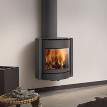 Stufa a legna / 0 - 5 kW / 9 kW / da parete