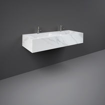 Lavabo a muro / in ceramica / rettangolare...