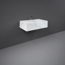 Lavabo sospeso / in ceramica / rettangolare...