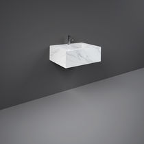 Lavabo sospeso / in ceramica / rettangolare...