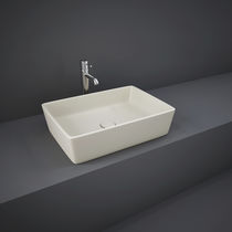 Lavabo sospeso / rettangolare / in ceramica...