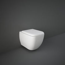 WC filomuro / in ceramica / con sciacquone...