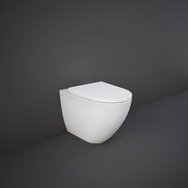 WC da appoggio / in ceramica / senza brida...