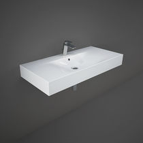 Lavabo doppio / sospeso / in ceramica /...