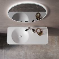 Lavabo sospeso / 1 foro / senza troppo pieno...