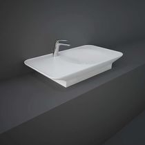 Lavabo sospeso / in ceramica / senza foro...
