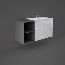 Mobile lavabo sospeso / in legno massiccio...