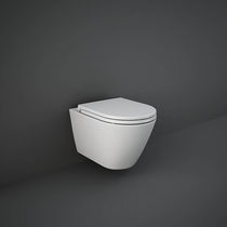WC sospeso / in ceramica / senza brida /...