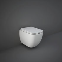 WC sospeso / in ceramica / senza brida /...