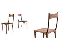 Sedia design organico / imbottita / in quercia...