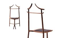 Sedia design organico / imbottita / in quercia...