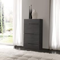 Cassettiera moderna / in legno / grigia