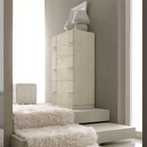 Cassettiera moderna / in legno / beige