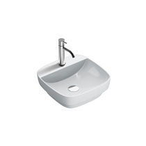 Lavabo da semincasso / in ceramica / quadrato...