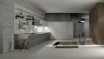 Cucina moderna / in legno / laccata / con...