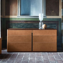 Credenza moderna / in legno / in pelle /...