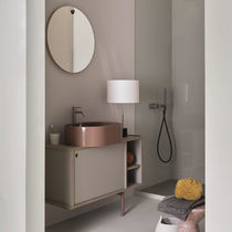 Mobile lavabo da appoggio / in metallo /...