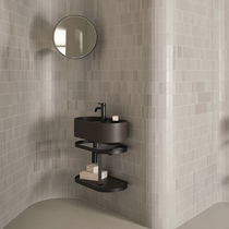 Mobile lavabo sospeso / in metallo / in...